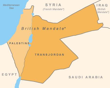 Map of British Mandate, 1922